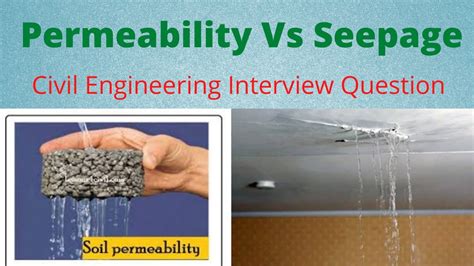 difference between permeability and seepage